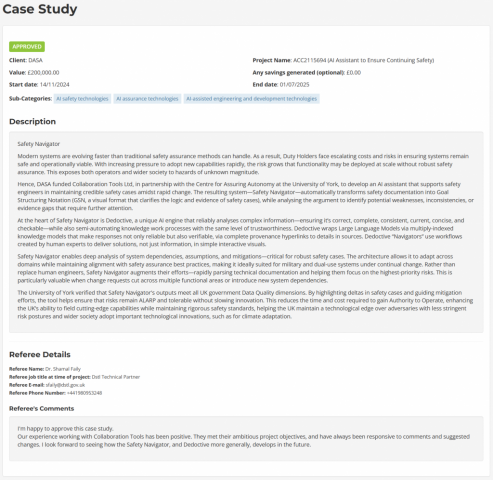 08 Safety Navigator Case Study – NVFI Framework