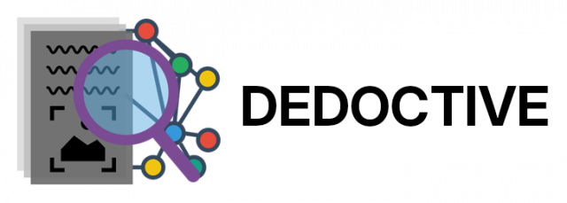 Dedoctive logo with wordmark - horizontal version