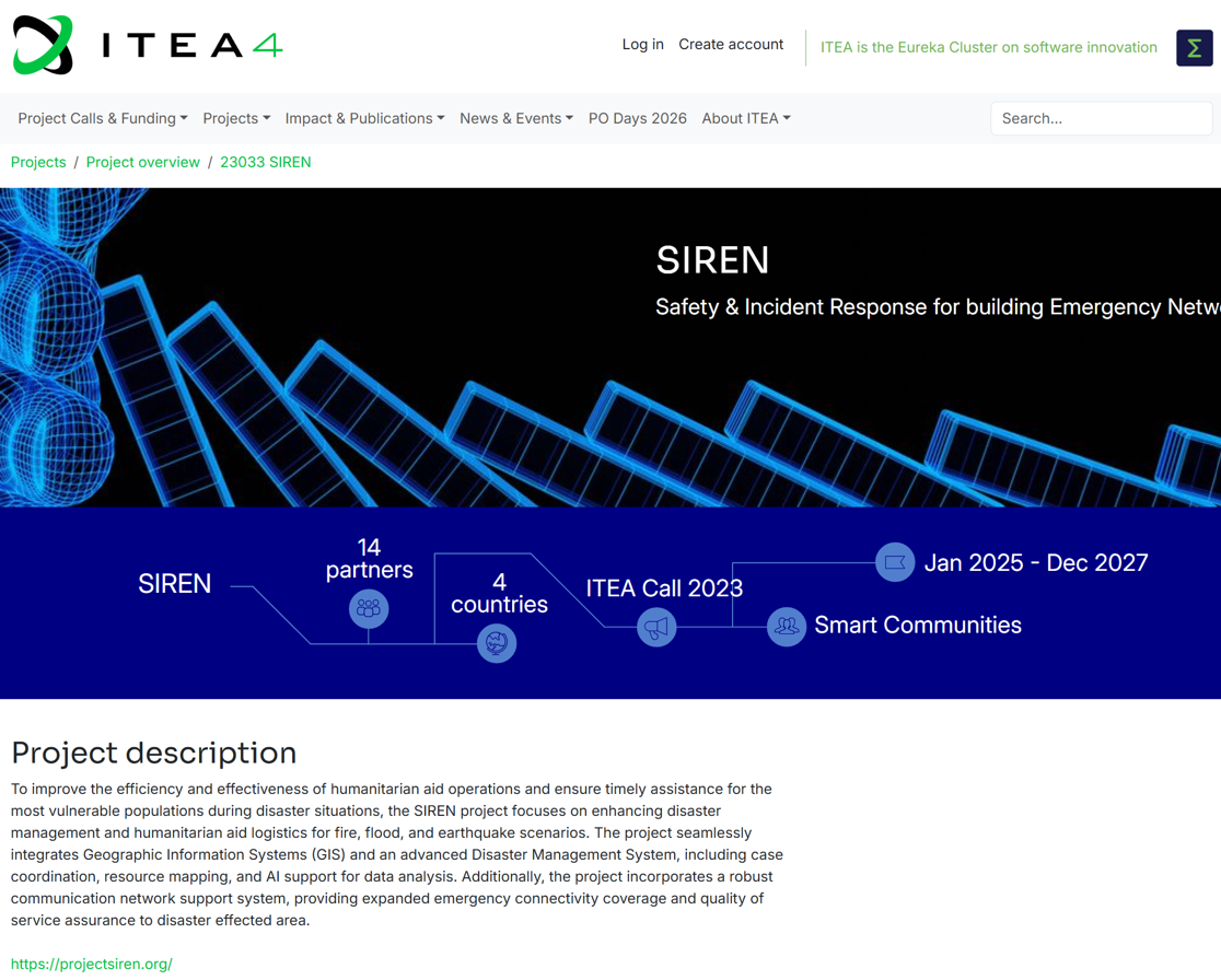 ITEA SIREN programme